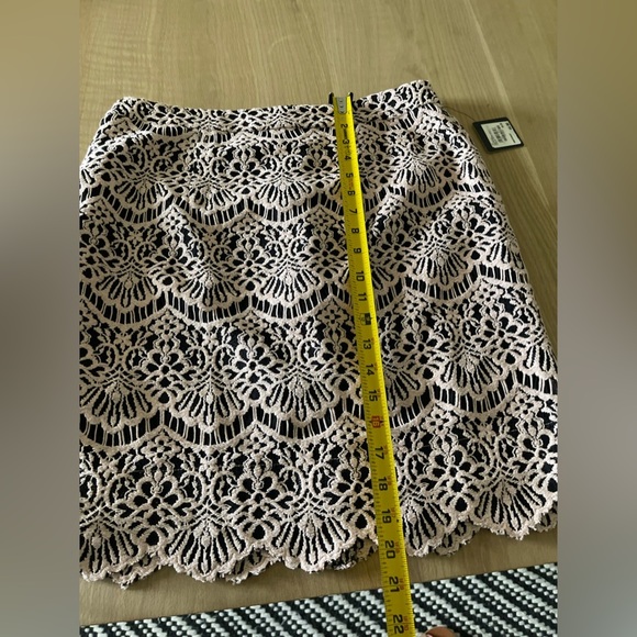 Halogen| Crotchet Lace Skirt with Scalloped Detail, Size 10•••Boho Style, NWT - Picture 7 of 8